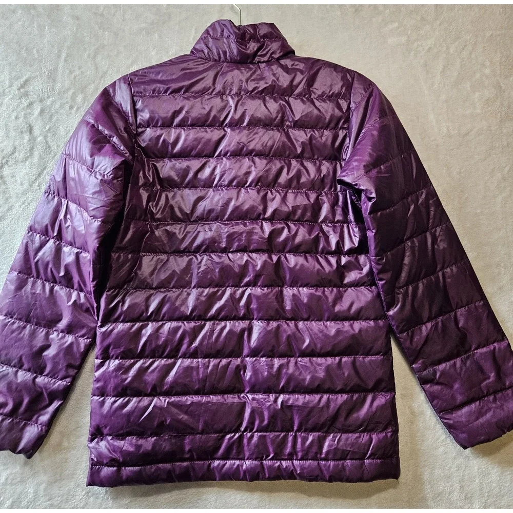 Columbia Youth M 10/12 Purple Down Puffer Jacket Kids Lightweight Quilted Winter